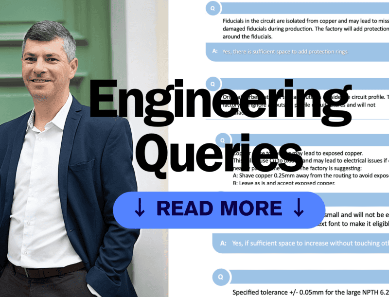 Engineering queries on PCB.