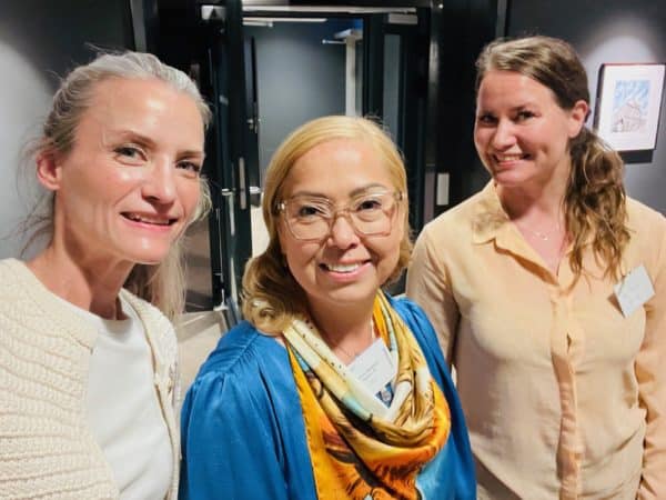 Guro Krossen, Lonnie Myklebust and Anna Nousiainen at the FAR/DFARTS seminar in Oslo.