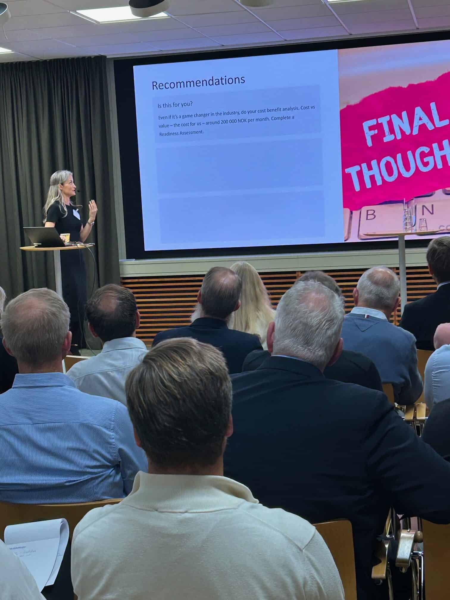 Talking about CMMC in Stockholm